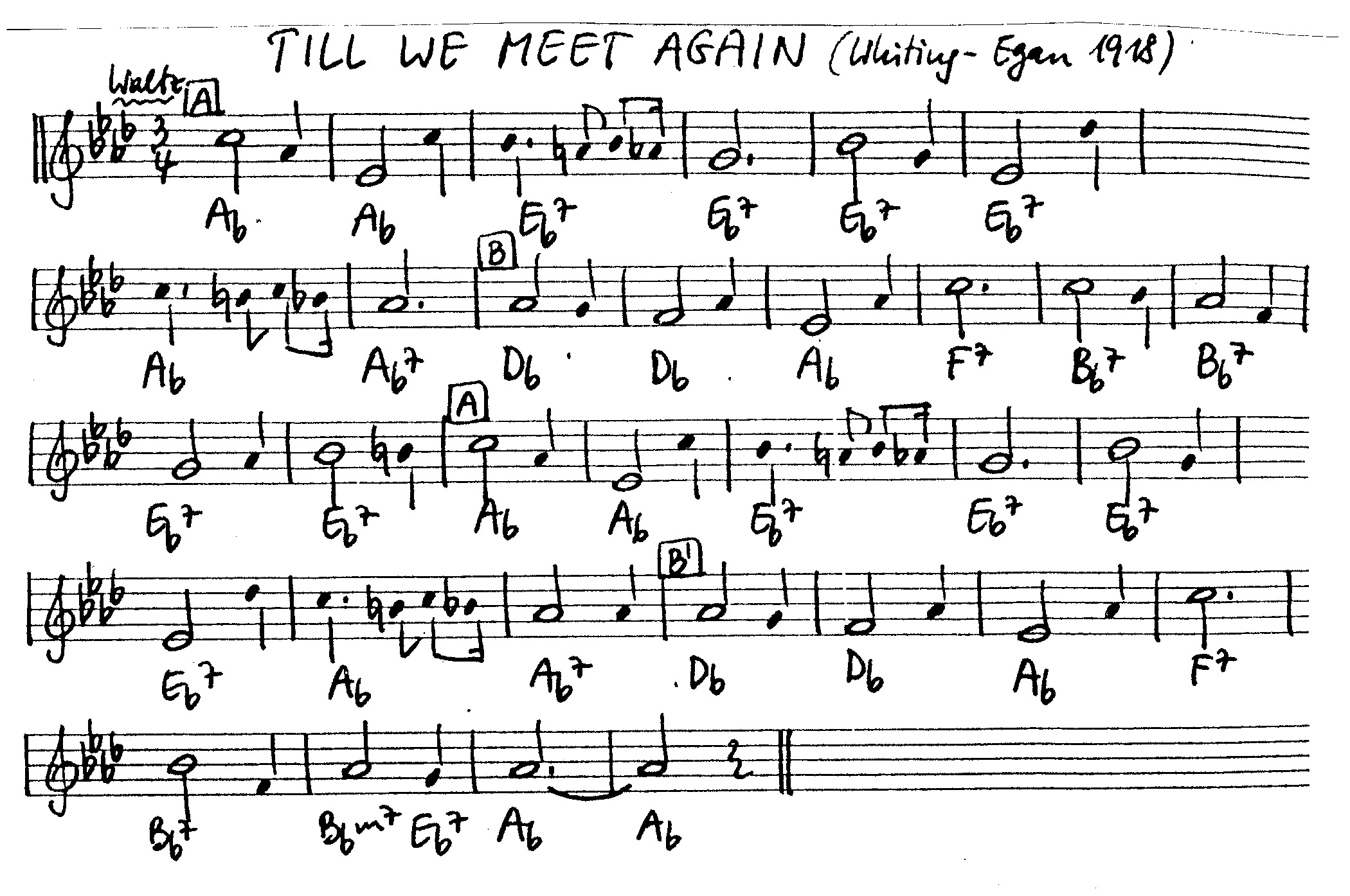 till we meet again leadsheet – book us for your next 20s or gatsby event